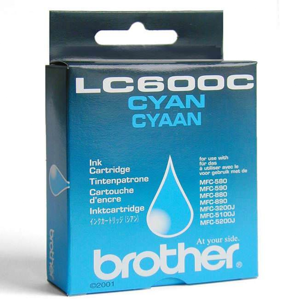 Касета с мастило Глава за Brother MFC 580 / 590 / 880 / 890 MFC-3200J Series, Cyan, LC600Cна ниска цена с бърза доставка - BestPC.BG