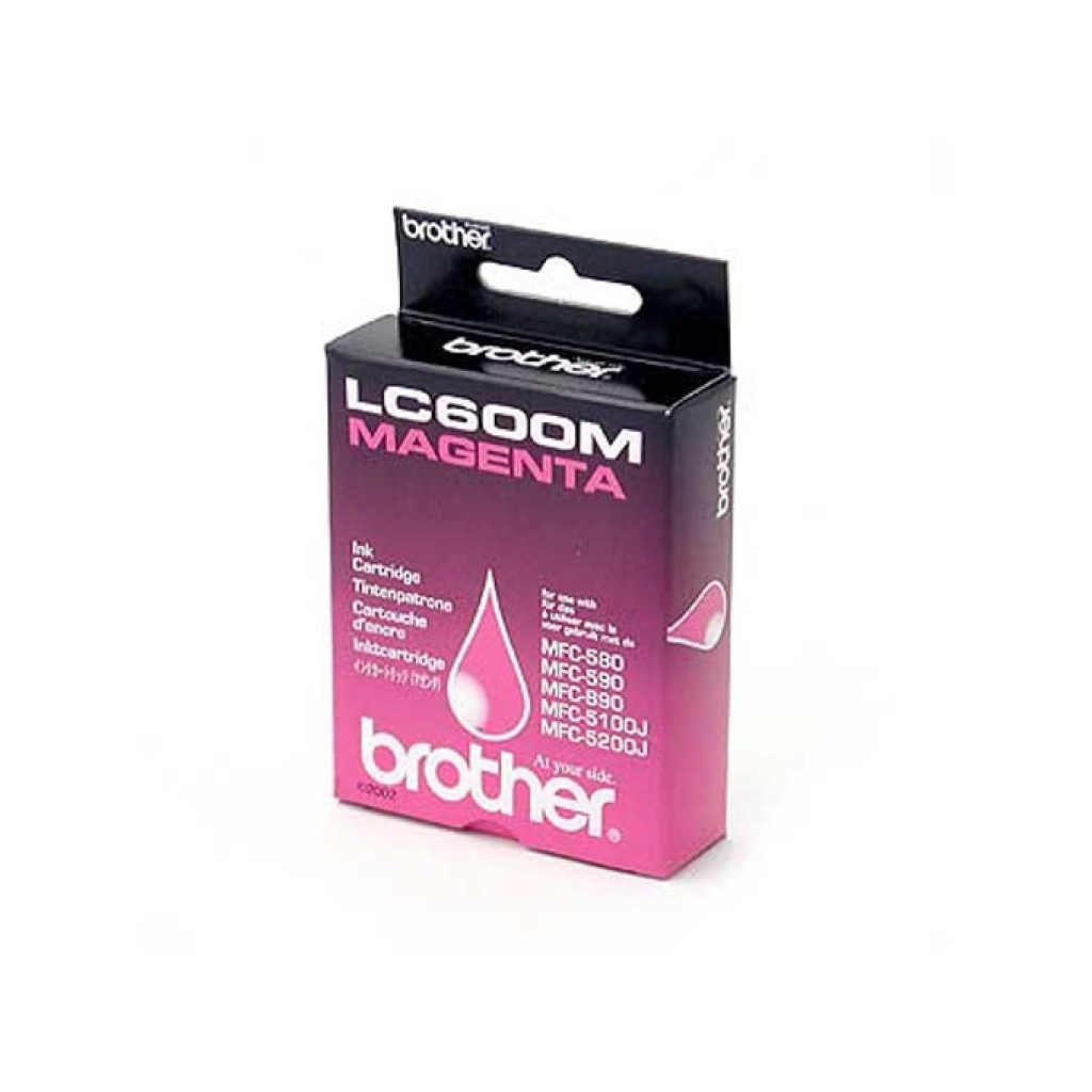 Касета с мастило Глава за Brother MFC 580 / 590 / 880 / 890 Series, Magenta,LC600Mна ниска цена с бърза доставка - BestPC.BG