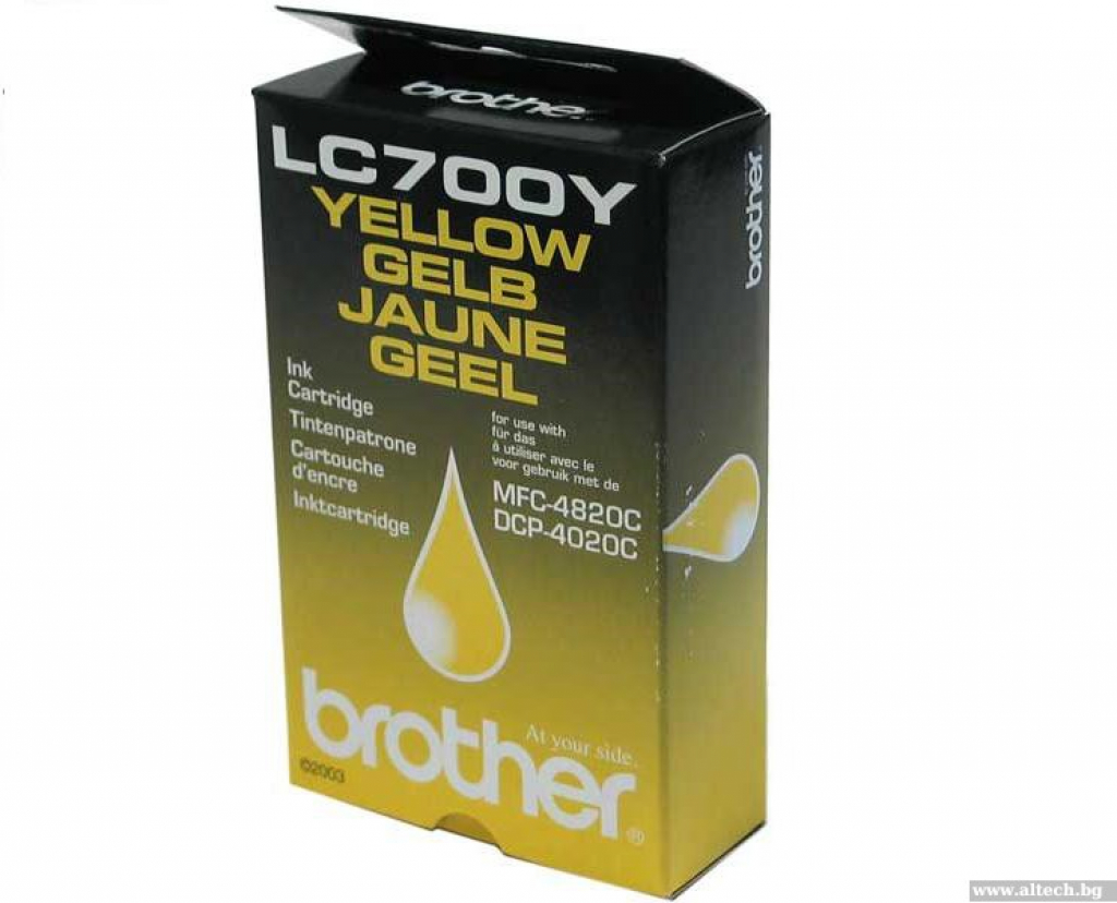 Касета с мастило Глава за Brother MFC 4820C / DCP 4020C Series, Yellow, LC700Yна ниска цена с бърза доставка - BestPC.BG