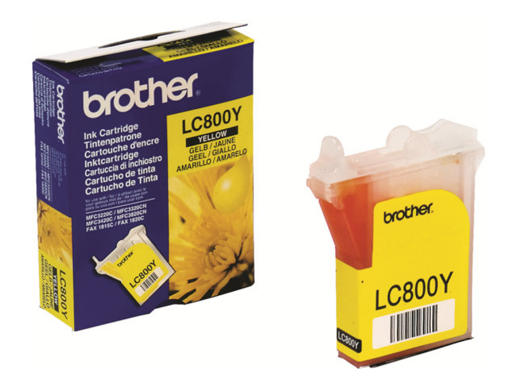 Касета с мастило Глава за Brother MFC 3220 / 3420C/ MFC3320CN / 3820CN Series, Yellow, LC800Yна ниска цена с бърза доставка - BestPC.BG