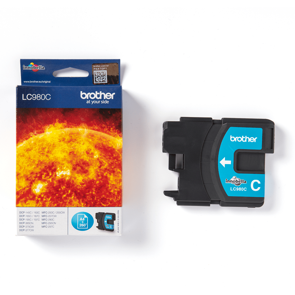 Касета с мастило Глава за Brother MFC 250C / 290C / DCP 145C / 165C Series, Cyan, LC980Cна ниска цена с бърза доставка - BestPC.BG