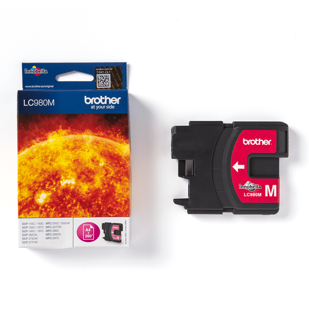 Касета с мастило Глава за Brother MFC 250C / 290C / DCP 145C / 165C Series, Magenta, LC980Mна ниска цена с бърза доставка - BestPC.BG