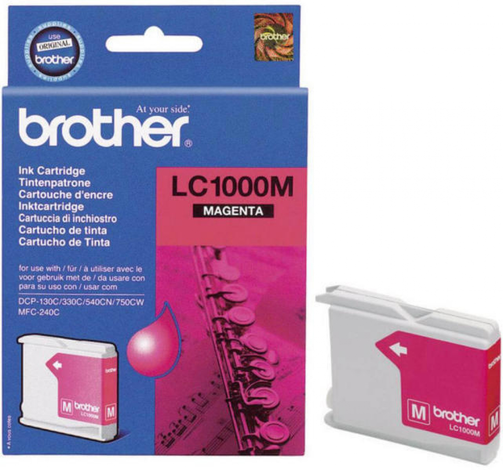 Касета за Brother MFC 240C / 440C / 465 / 660 / 680 Series, Magenta, LC1000Mна ниска цена с бърза доставка - BestPC.BG