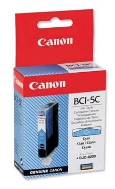 Касета с мастило CANON BJC-8200 - Cyan BCI-5Cна ниска цена с бърза доставка - BestPC.BG