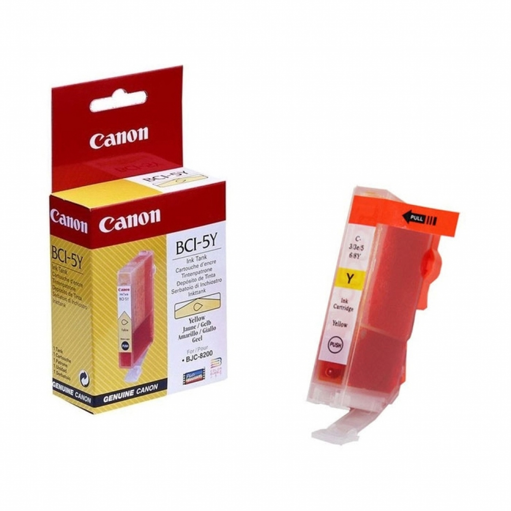 Касета с мастило CANON BJC-8200 - Yellow BCI-5Yна ниска цена с бърза доставка - BestPC.BG