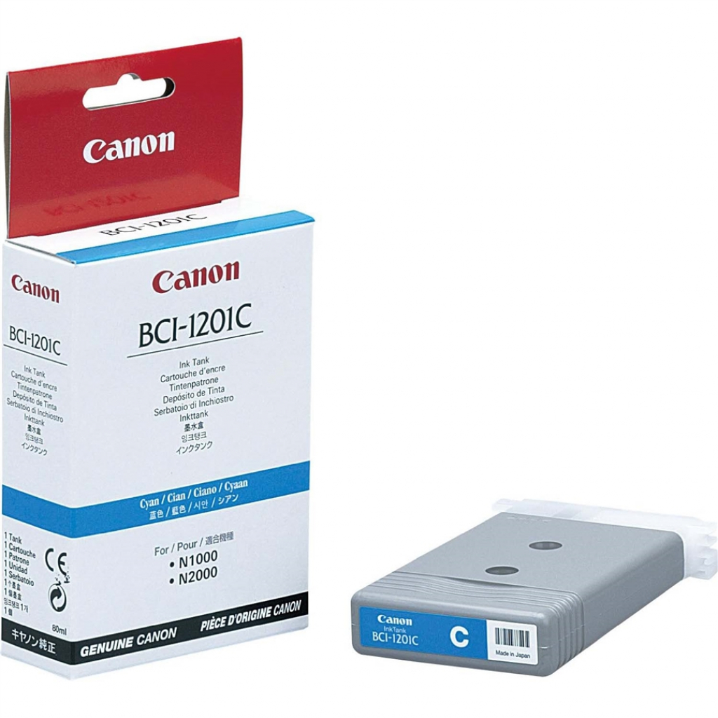 Касета с мастило CANON N1000 / 2000 Series / BIJ1000 / 2000 Series - Cyan - BCI-1201C - P№6926A001на ниска цена с бърза доставка - BestPC.BG