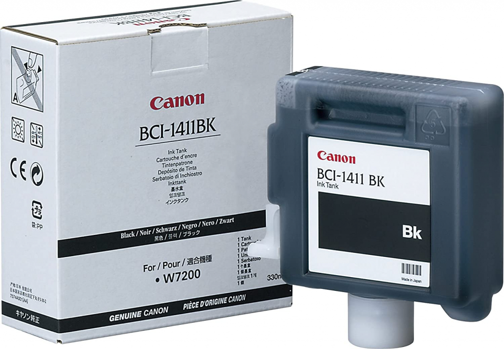 Касета с мастило CANON W7200/W8200/W8400 - Black ink tank - BCI-1411BKна ниска цена с бърза доставка - BestPC.BG