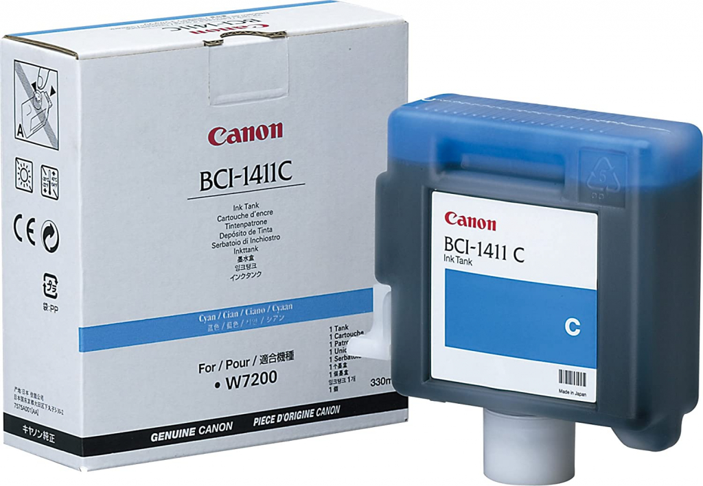Касета с мастило CANON W7200/W8200/W8400 - Cyan ink tank - BCI-1411Cна ниска цена с бърза доставка - BestPC.BG
