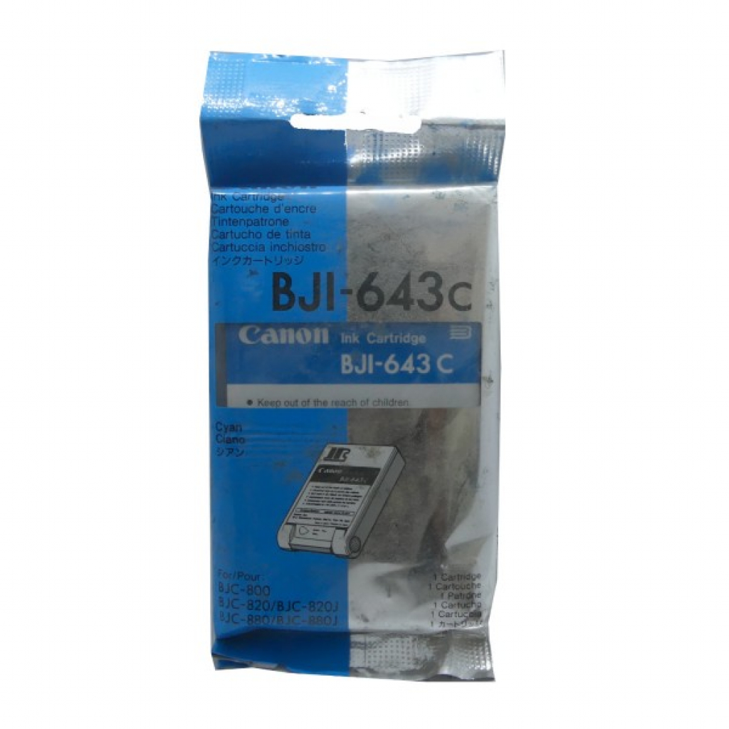 Касета с мастило Глава за Canon BJC 800 / 820 / 820J / 880 / 880J Series, Cyan, BJI-643cна ниска цена с бърза доставка - BestPC.BG