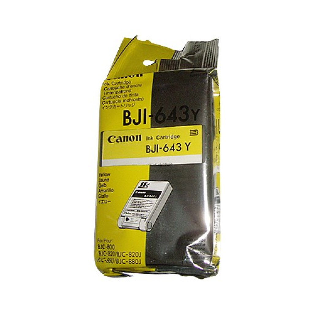 Касета с мастило Глава за Canon BJC 800 / 820 / 820J / 880 / 880J Series, Yellow, BJI-643yна ниска цена с бърза доставка - BestPC.BG
