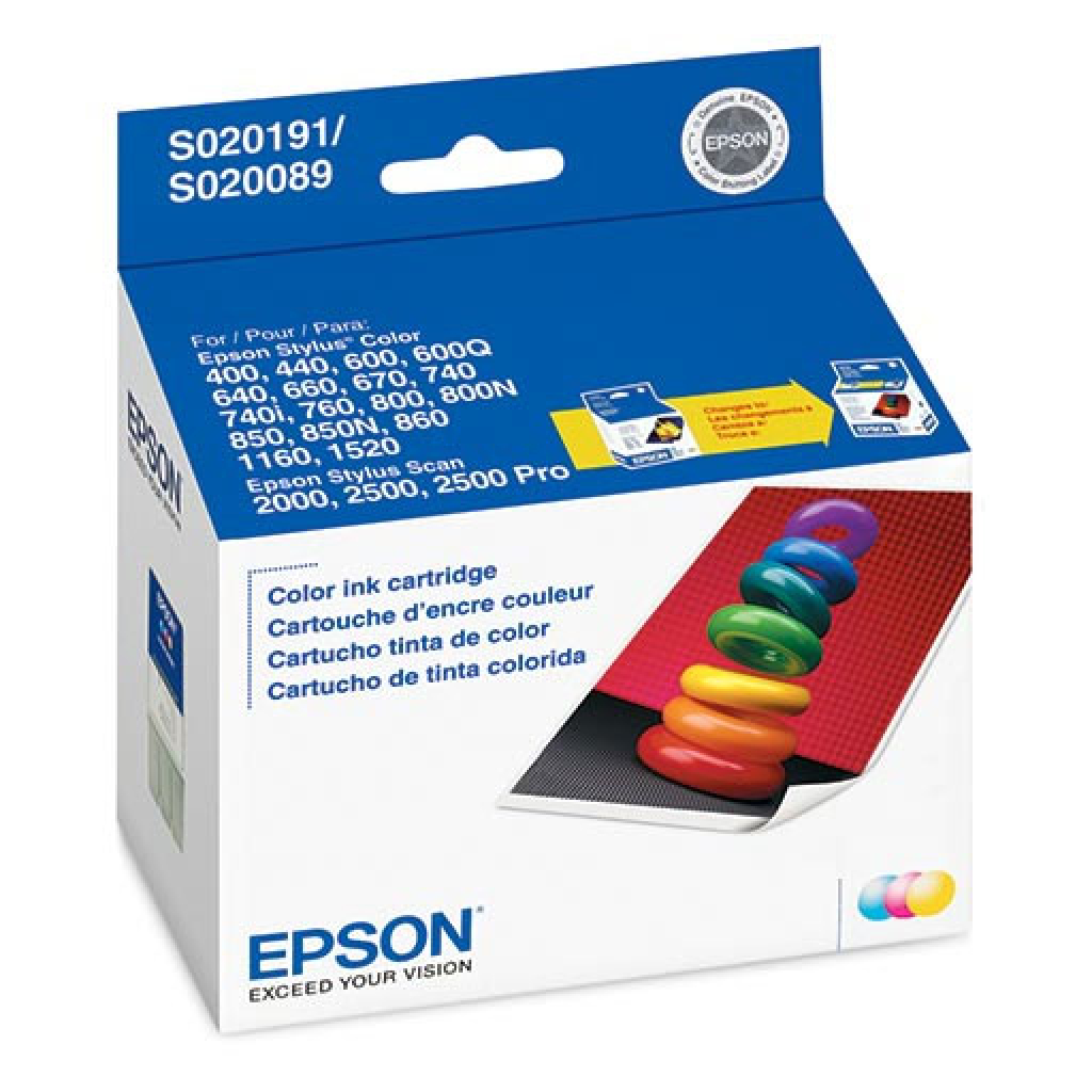 Касета с мастило Глава за Epson Stylus Color 400 / 500 / 600 Series, Color, S020089на ниска цена с бърза доставка - BestPC.BG