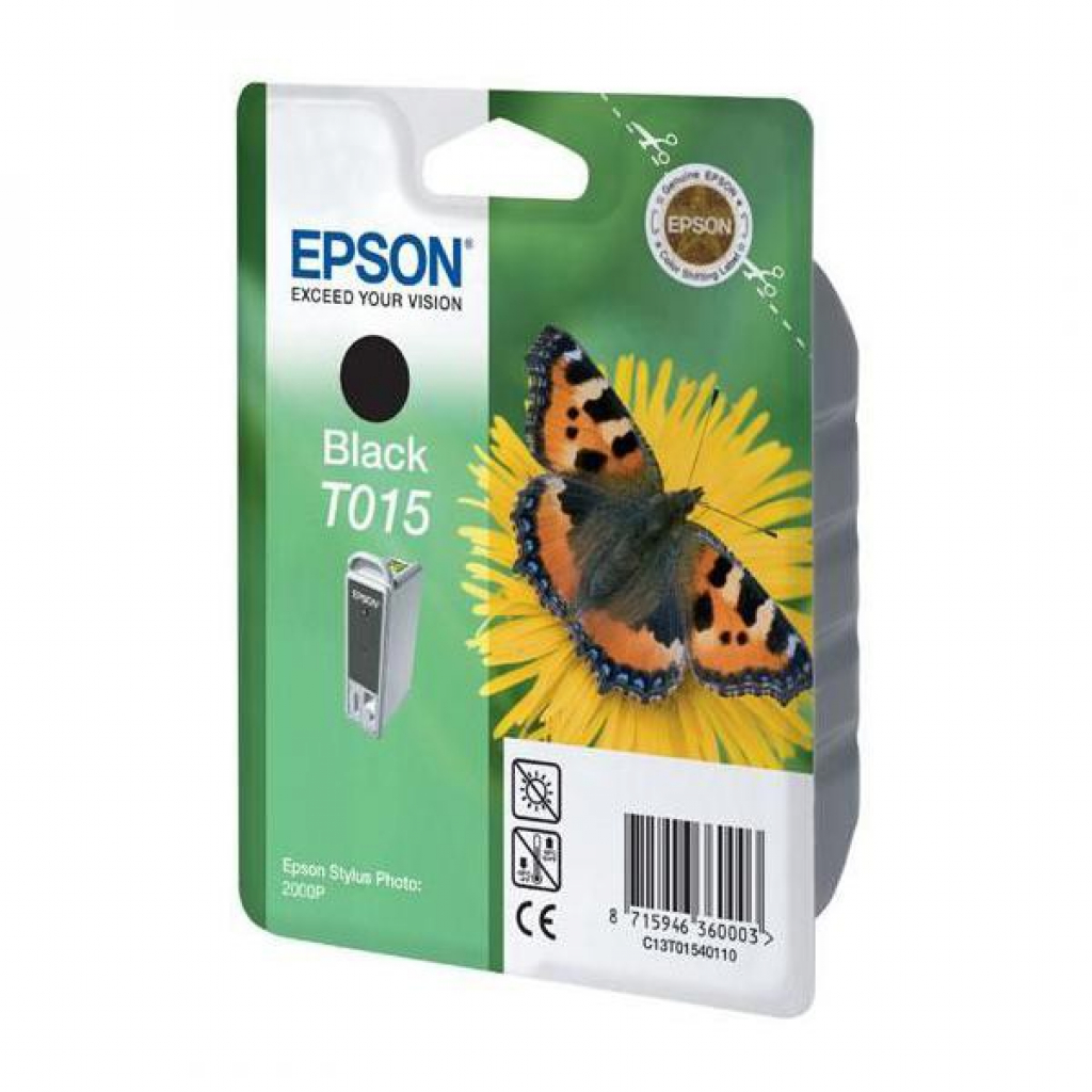 Касета с мастило Глава за Epson Stylus Photo 2000 P Series, Black, T015401на ниска цена с бърза доставка - BestPC.BG