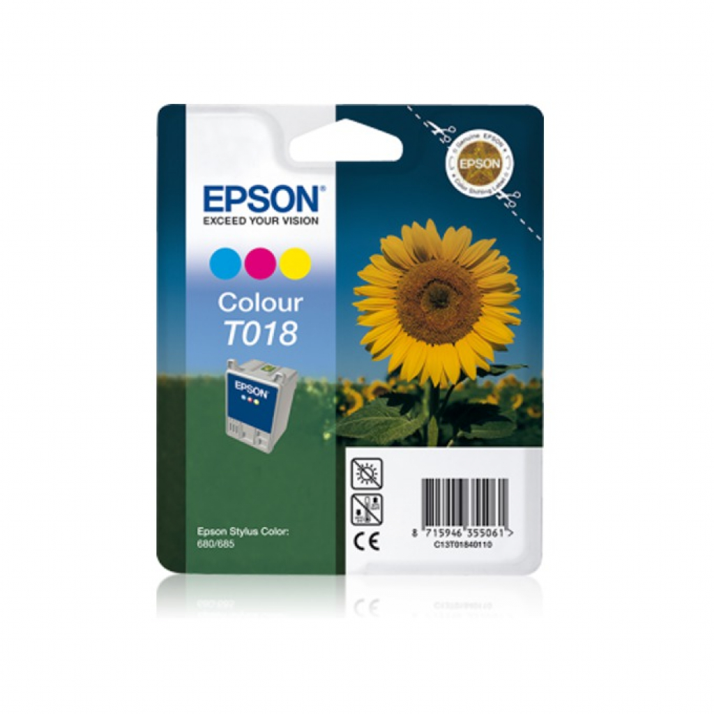 Касета с мастило Глава за Epson Stylus Color 680 Series, Color, T018401на ниска цена с бърза доставка - BestPC.BG