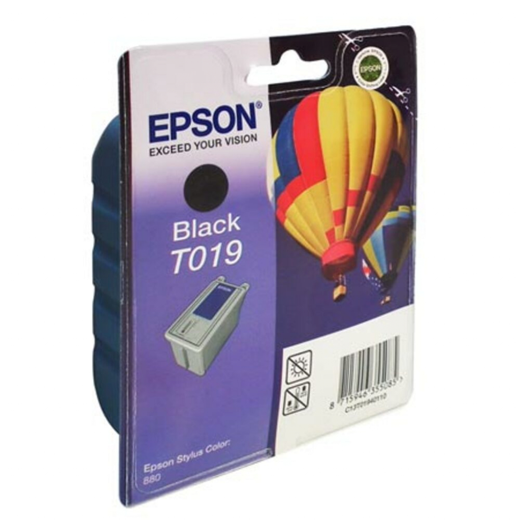 Касета с мастило Глава за Epson Stylus 880 / 880TR Series, Black, T019401на ниска цена с бърза доставка - BestPC.BG