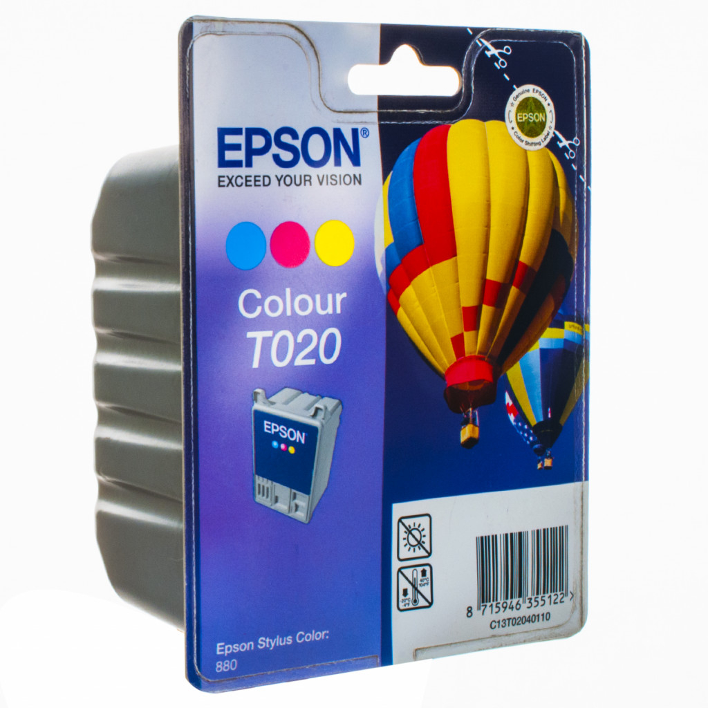 Касета с мастило EPSON STYLUS COLOR 880/ 880TR - Color P№T020401на ниска цена с бърза доставка - BestPC.BG