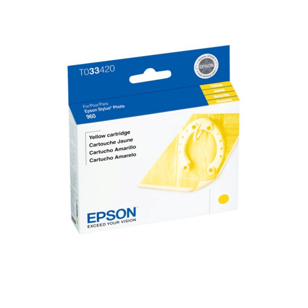 Касета с мастило Глава за Epson Stylus 960 Series, Yellow, T 033420на ниска цена с бърза доставка - BestPC.BG