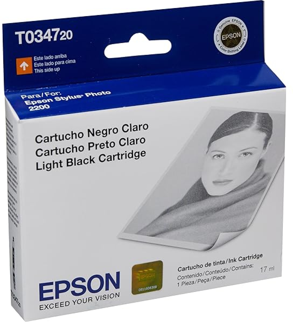 Касета с мастило EPSON STYLUS PHOTO 2200 Light black P№T- 034720 - Aна ниска цена с бърза доставка - BestPC.BG