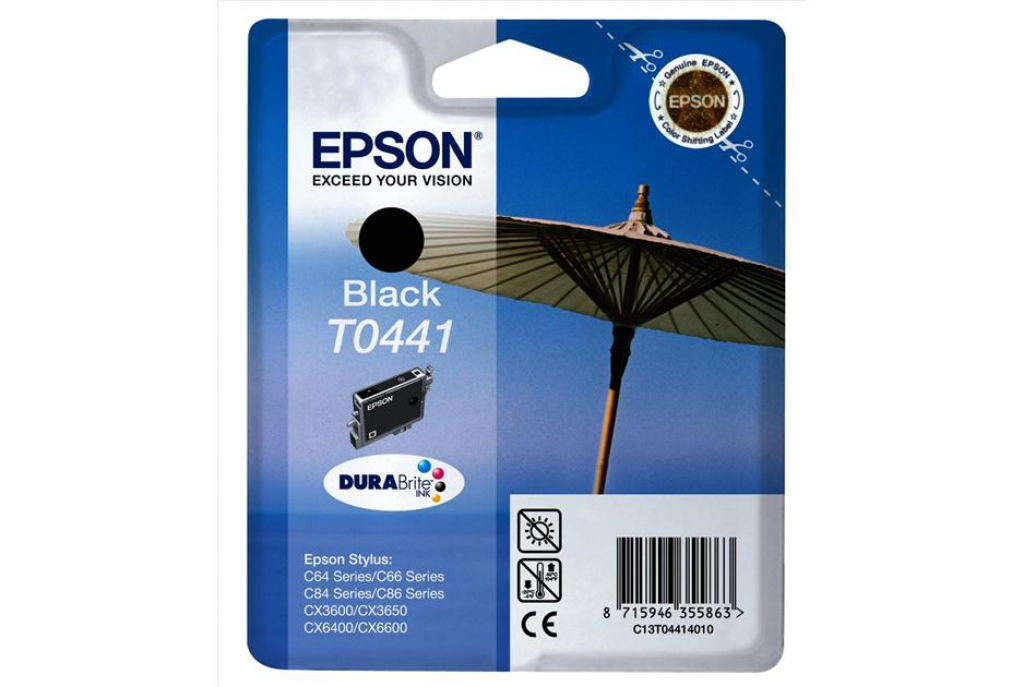 Касета с мастило EPSON STYLUS C64 / C66 / C84 - C64 / C84 photo / Black - P№C13T04414010на ниска цена с бърза доставка - BestPC.BG