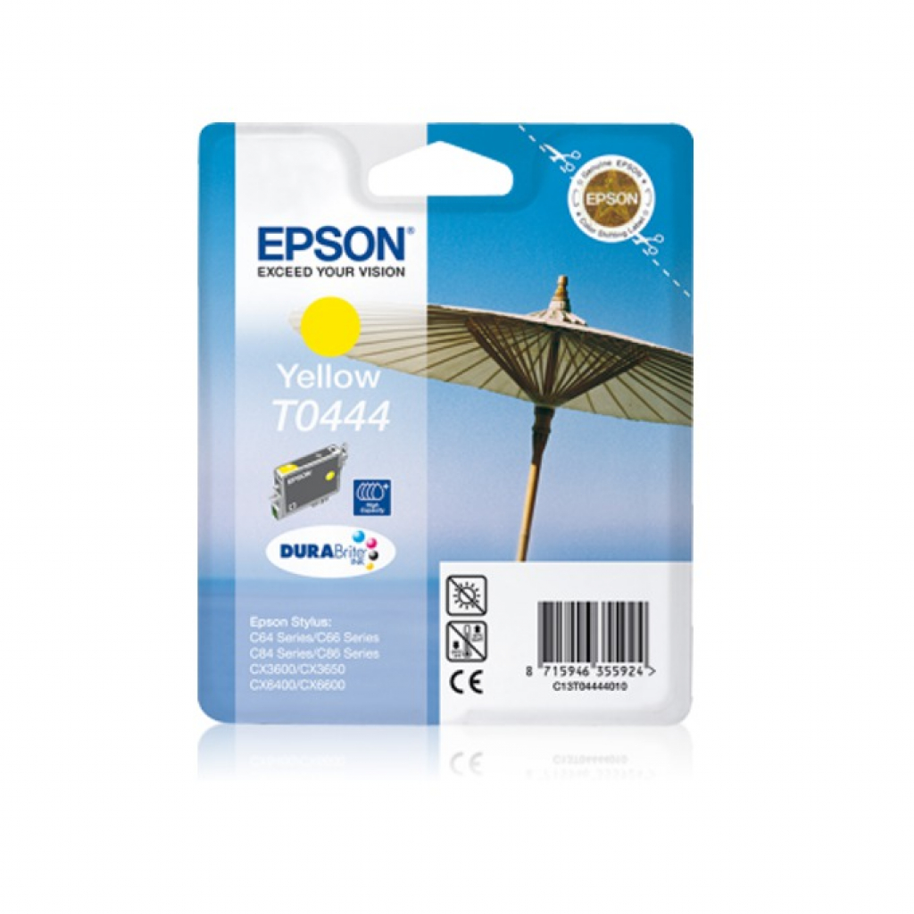 Касета с мастило Глава за Epson Stylus C64 / C66 / C84 - C64 / C84 Series, Yellow, C13T044440на ниска цена с бърза доставка - BestPC.BG