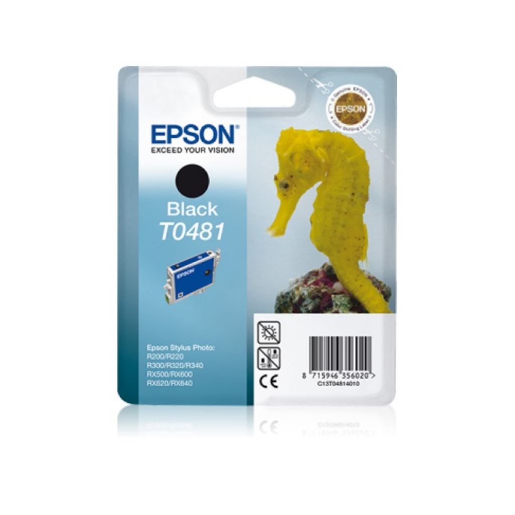 Касета с мастило Глава за Epson Stylus Photo R 200 / R300 / R320/ RX 500 Series, Black, C13T048140на ниска цена с бърза доставка - BestPC.BG