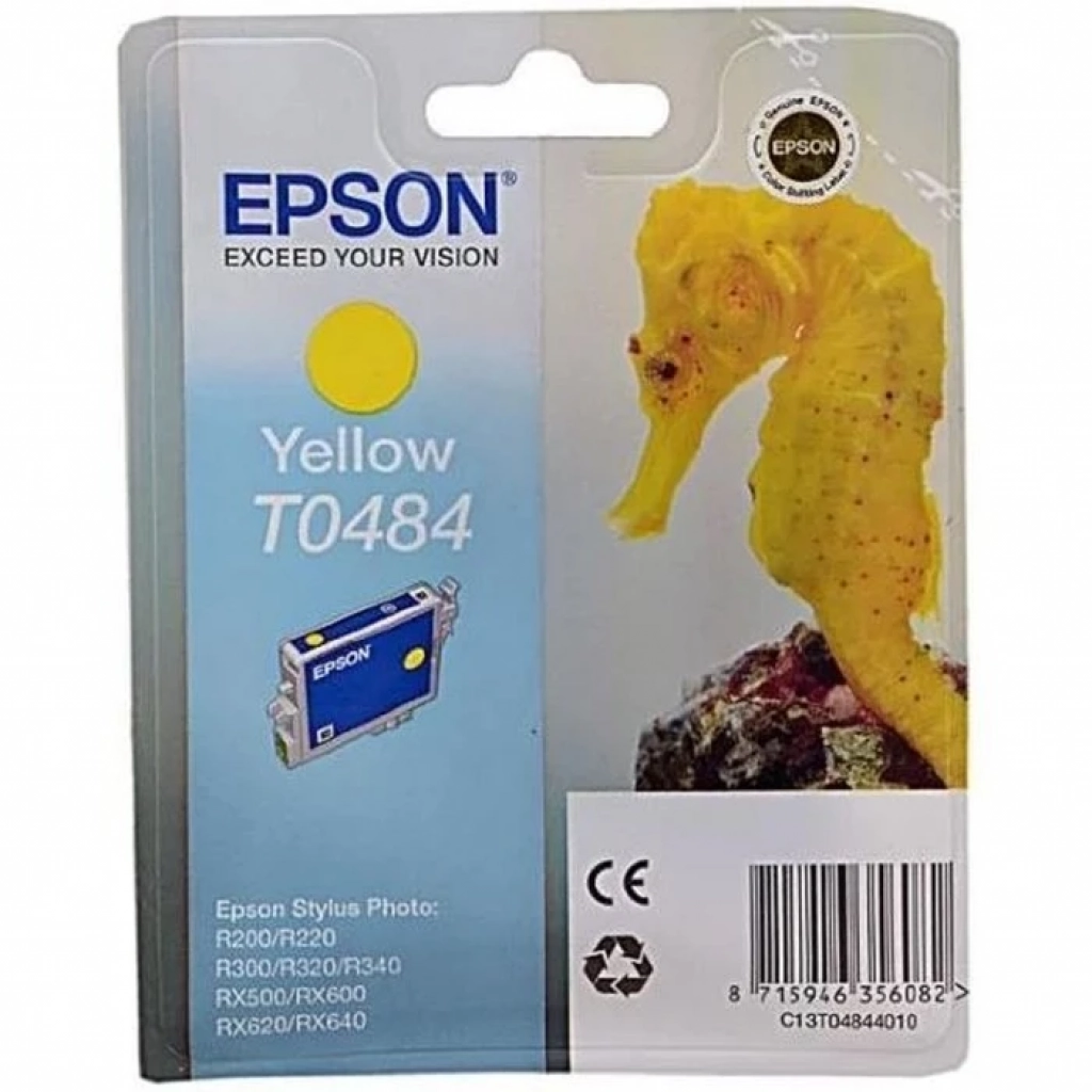 Касета с мастило EPSON STYLUS PHOTO R 200 / R300 / R320/ RX 500 / 600 - Yellow - P№C13T048440на ниска цена с бърза доставка - BestPC.BG