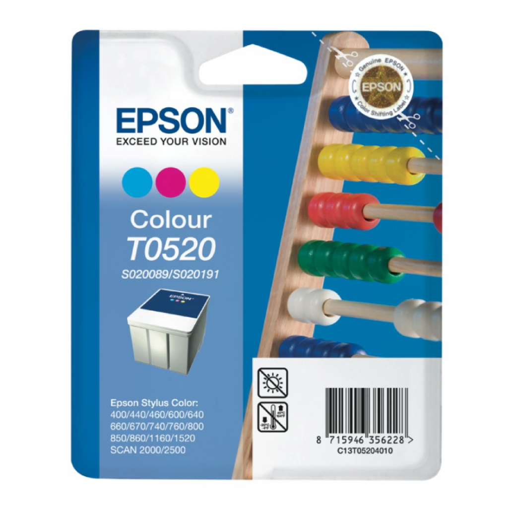 Касета с мастило EPSON STYLUS COLOR 400 / 440 / 460 / 500 / 600 / 640 / P№C13T05204010на ниска цена с бърза доставка - BestPC.BG