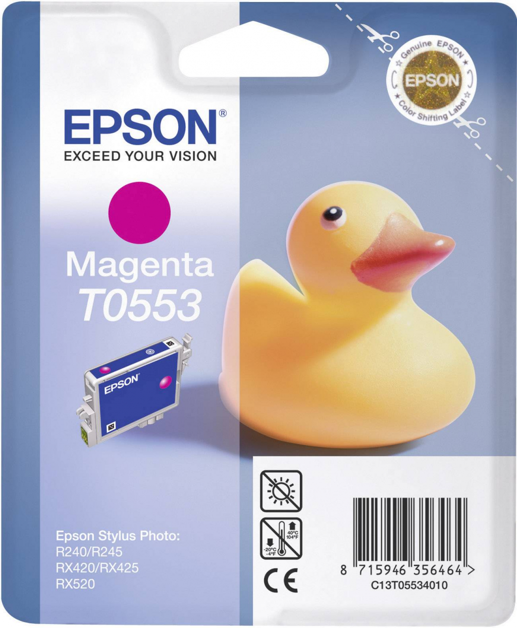 Касета с мастило Глава за Epson Stylus Photo R240, Expression Home XP-425, PM-520 series C13T05534010на ниска цена с бърза доставка - BestPC.BG