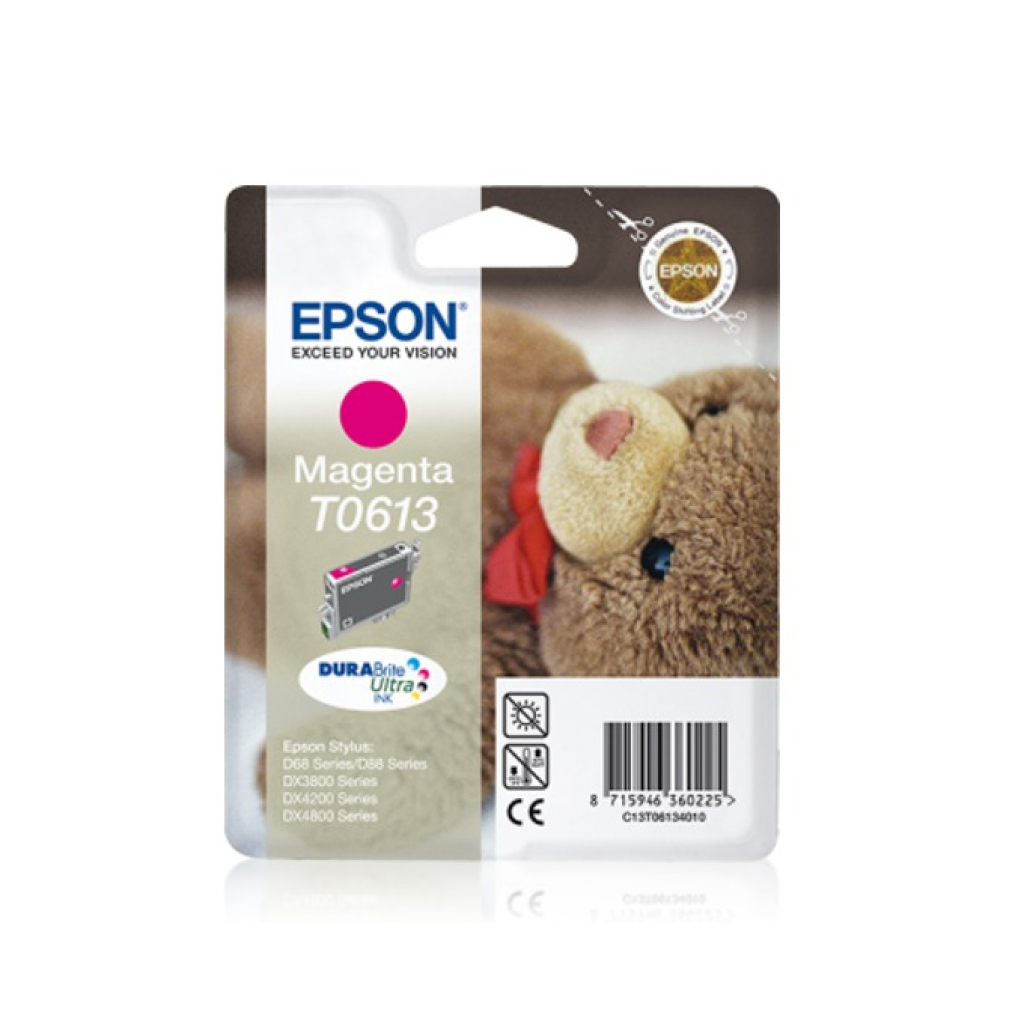 Касета с мастило Глава за Epson Stylus D88 Photo Editon /D68Pe / D88PE Series, Magenta, C13T061340на ниска цена с бърза доставка - BestPC.BG