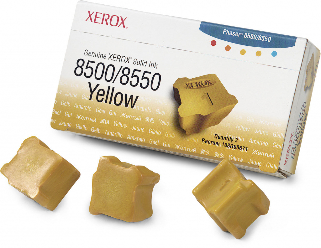 Касета с мастило XEROX ColorStix ЗА PHASER 8500 / 8550 - ink 3 Yellow Sticks - PROMOна ниска цена с бърза доставка - BestPC.BG