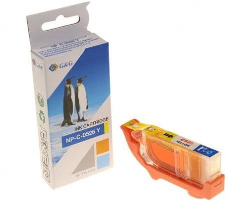 Касета с мастило CANON PIXMA iP 4850/Yellow ink tank With Chip - CLI-526Y P№NP-C-0526Y / Cна ниска цена с бърза доставка - BestPC.BG