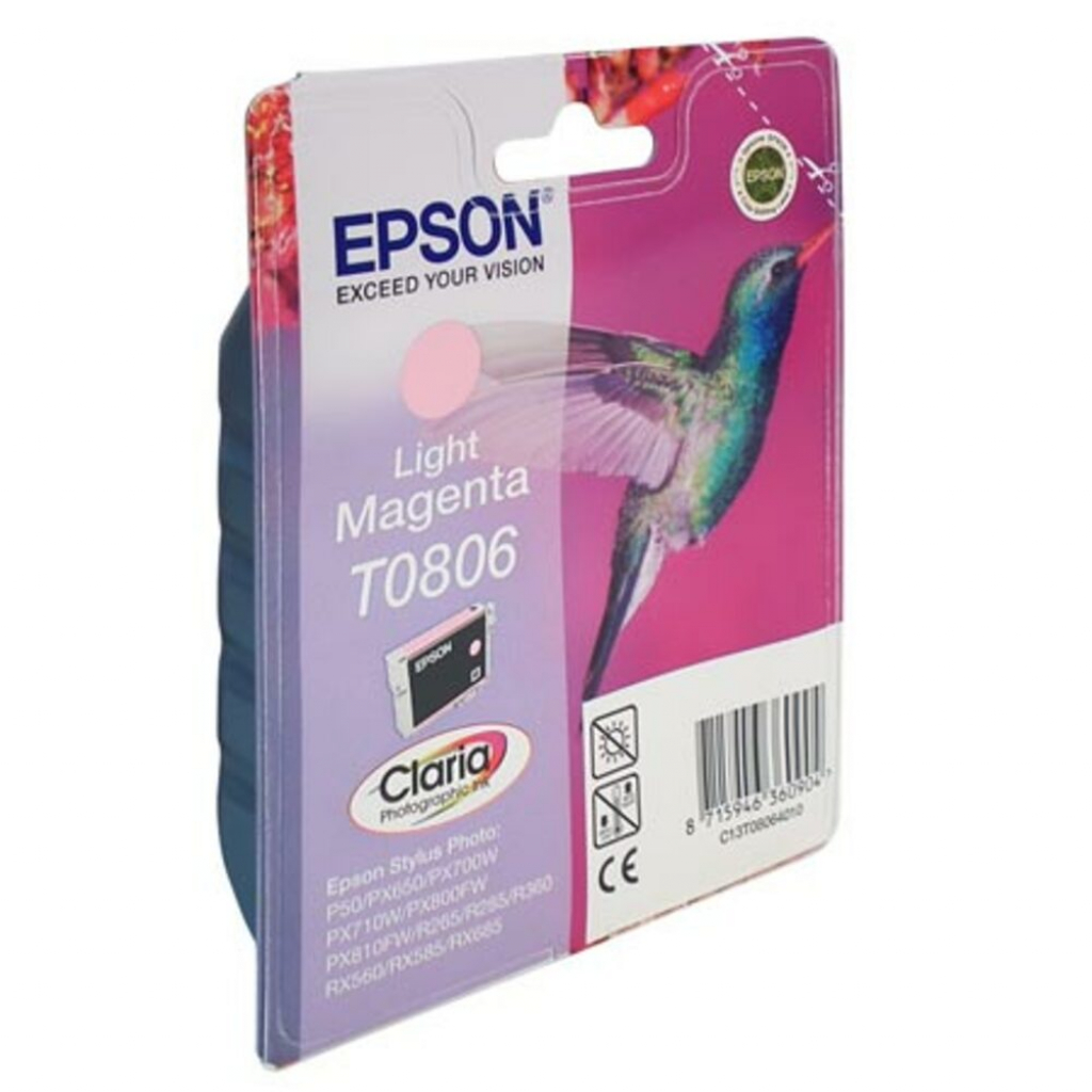 Касета с мастило Глава за Epson Stylus Photo R 265 / R285 / R360 Series, Light magenta, C13T08064010на ниска цена с бърза доставка - BestPC.BG