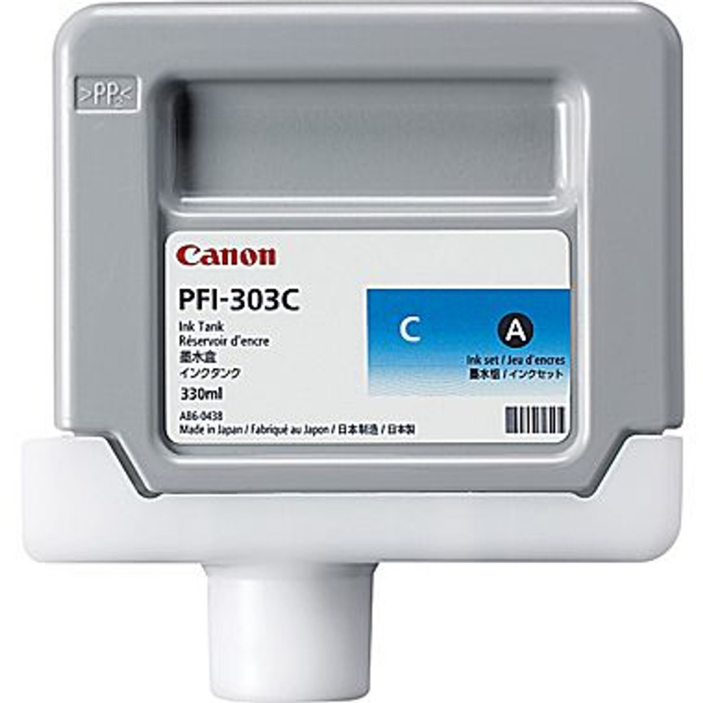Касета с мастило CANON iPF810 / iPF820 - Cyan - PFI-303C - P№2959B001на ниска цена с бърза доставка - BestPC.BG