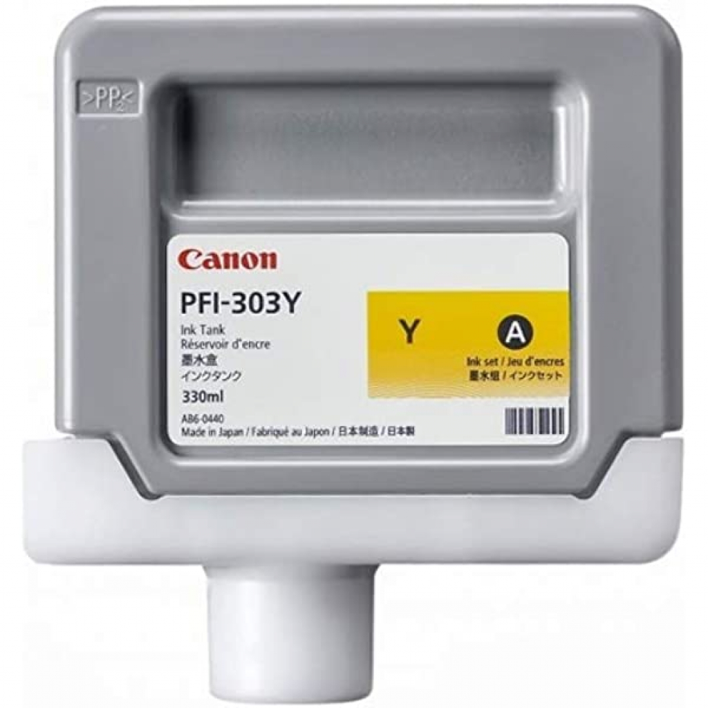 Касета с мастило CANON iPF810 / iPF820 - Yellow - PFI-303Y P№2961B001на ниска цена с бърза доставка - BestPC.BG