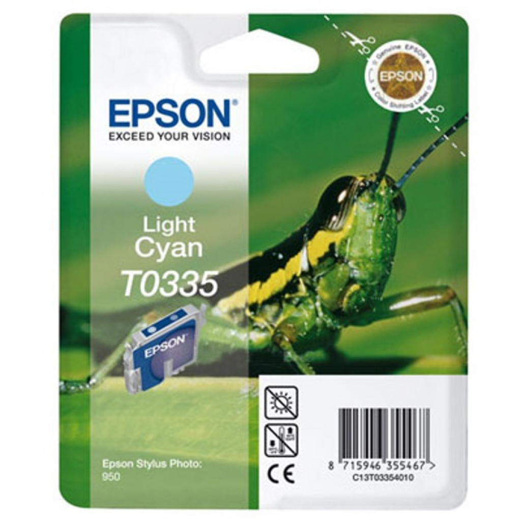 Касета с мастило Глава за Epson Stylus Photo 950 Series, Light cyan, C13T03354010на ниска цена с бърза доставка - BestPC.BG
