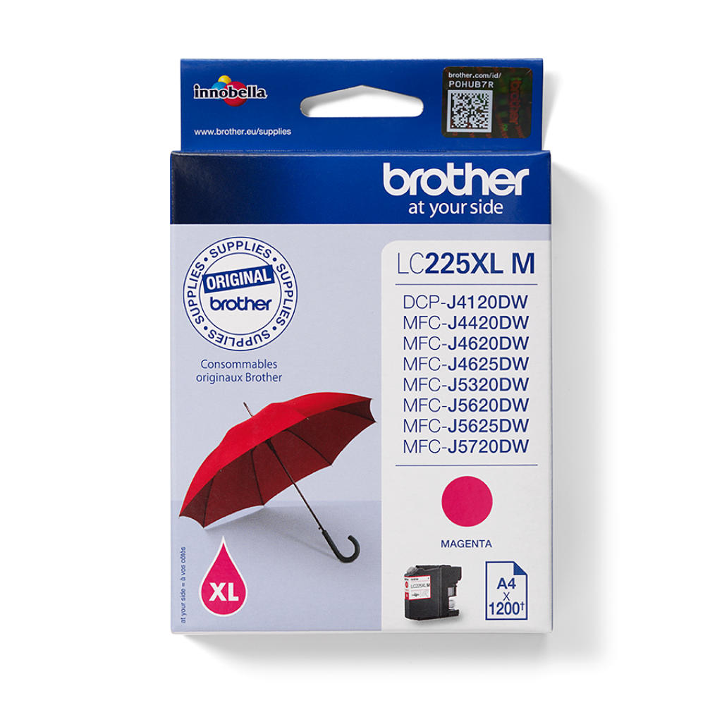 Касета с мастило Глава за Brother MFC J4420DW / J4620DW / J5320DW Series, Magenta, LC225XLMна ниска цена с бърза доставка - BestPC.BG