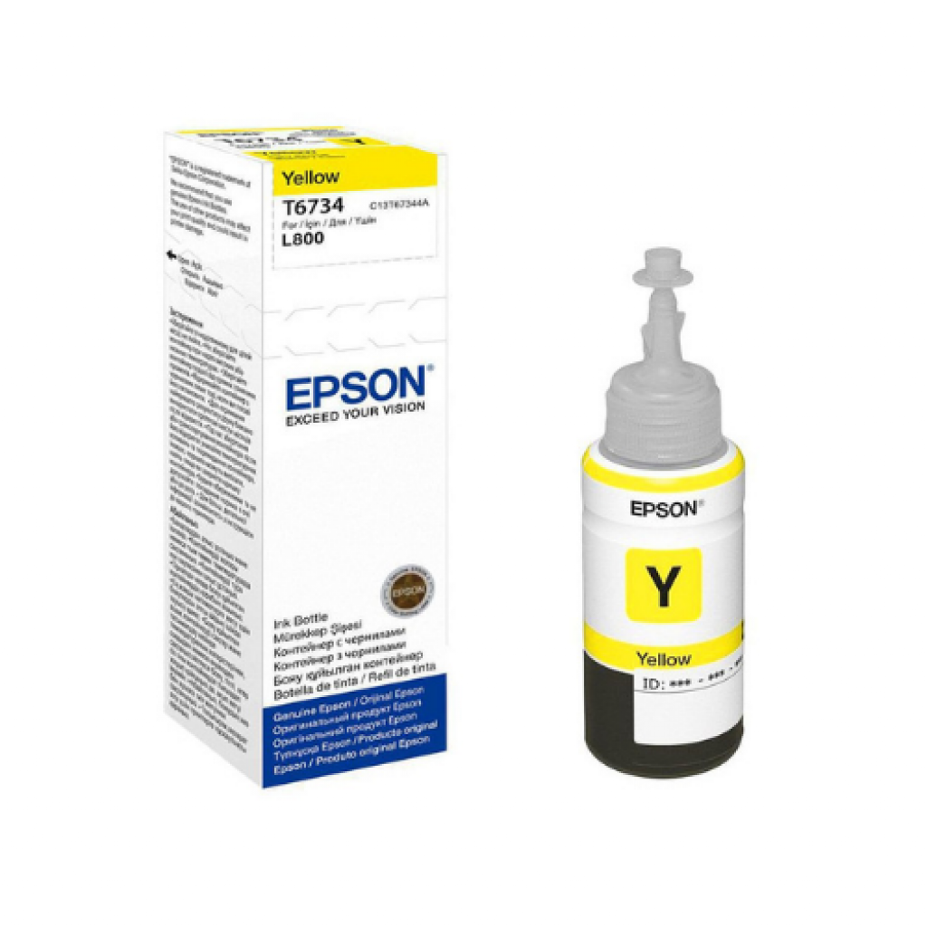Касета с мастило EPSON L800 / L810 / L850 / L1800 - Ink Bottle Yellow - 70mlна ниска цена с бърза доставка - BestPC.BG