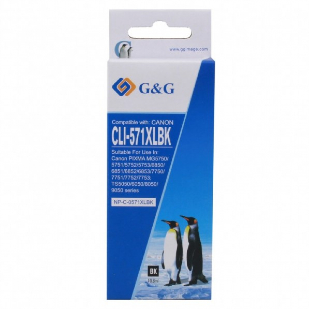 Касета с мастило CANON PIXMA MG5750 / 5751 / 5752 / 5753 / 6850 / Black P№NP-C-0571XLBKна ниска цена с бърза доставка - BestPC.BG