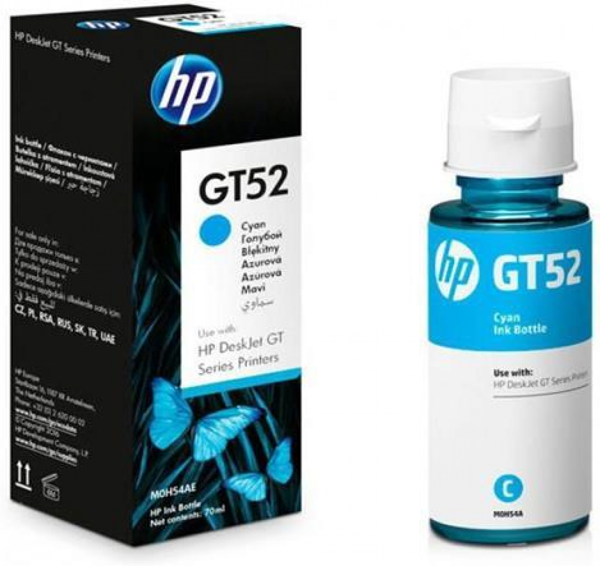 Касета с мастило HEWLETT PACKARD DeskJet GT series - Cyan - Ink Bottle /GT52на ниска цена с бърза доставка - BestPC.BG