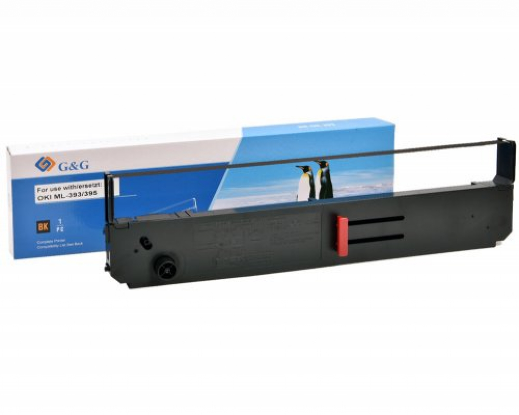 Лента за матричен принтер OKI ML 393 / 393C / 395 / 395G / 4400C/ Black P№RR-OK393BK - G&Gна ниска цена с бърза доставка - BestPC.BG