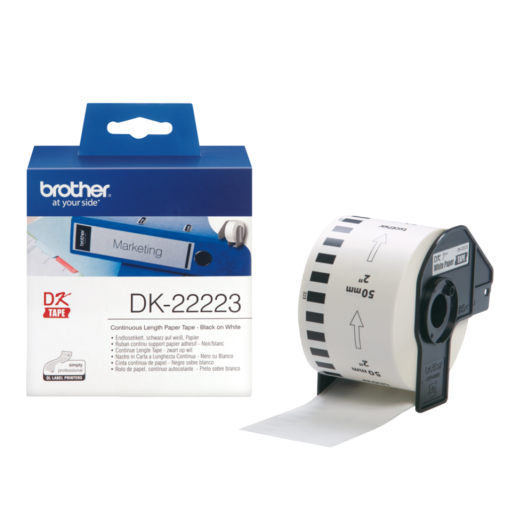 Касета за етикетен принтер BROTHER ТИП QL - CONTINUOS PAPER TAPE - 50mm x 30.48mm - P№DK22223на ниска цена с бърза доставка - BestPC.BG