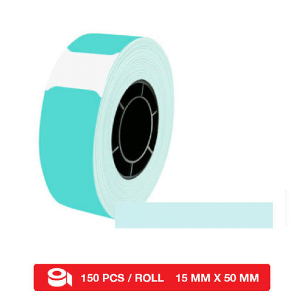 Касета за етикетен принтер GG-AT-110HW - BLACK ON MINT GREEN - 15mm x 50mm x 150 pcsна ниска цена с бърза доставка - BestPC.BG