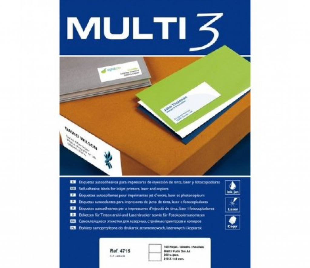 Продукт УНИВЕРСАЛНИ ЕТИКЕТИ - 210 mm x 297 mm - 1 бр. на лист P№BR3478 - GENTLEна ниска цена с бърза доставка - BestPC.BG