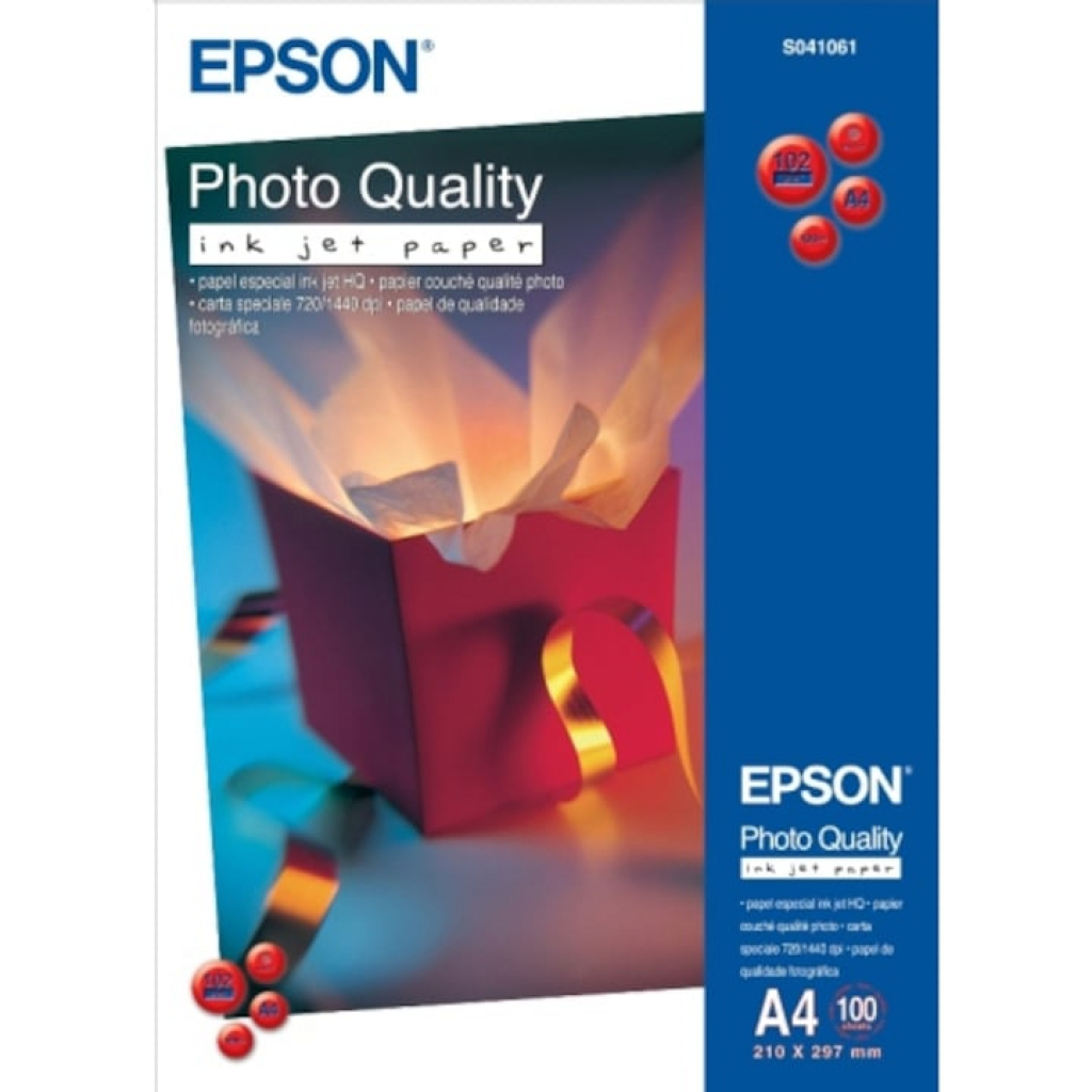 Хартия за принтер EPSON PHOTO QUALITY GLOSSY FILM - A4 P№41071на ниска цена с бърза доставка - BestPC.BG