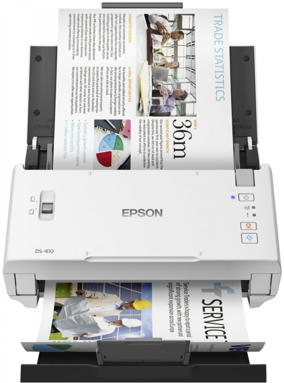 Скенер Epson WorkForce DS-410 A4, USB 2.0, 600 x 600 dpi, duplexна ниска цена с бърза доставка - BestPC.BG