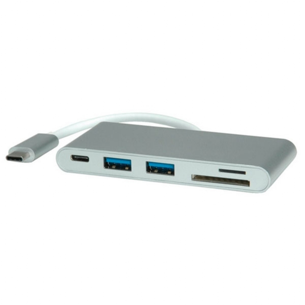 Картов четец Cardreader USB-C, 2xU3.2, SD-Micro SD, PD, 15.08.6257на ниска цена с бърза доставка