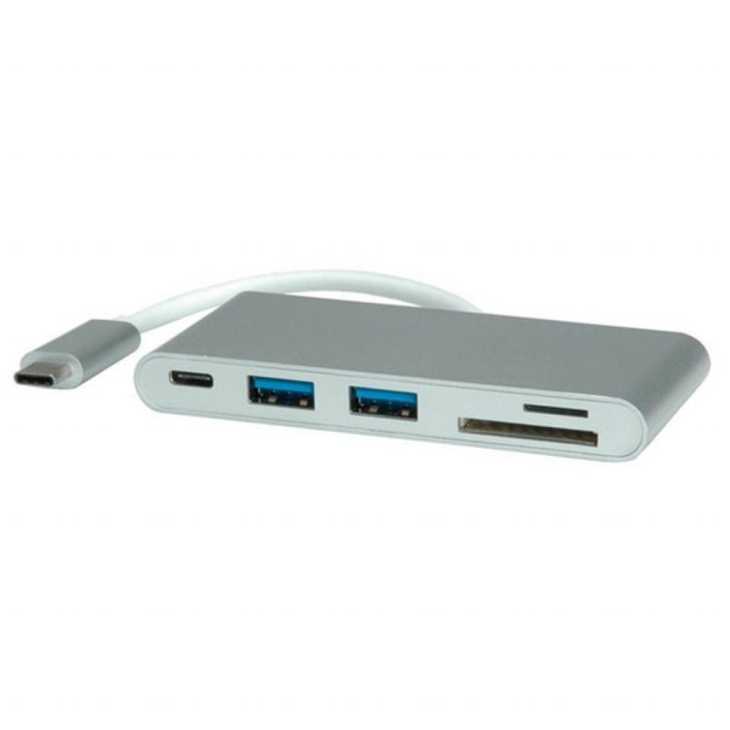 Картов четец Cardreader USB-C, 2xU3.2, SD-Micro SD, PD, 15.08.6257на ниска цена с бърза доставка - BestPC.BG