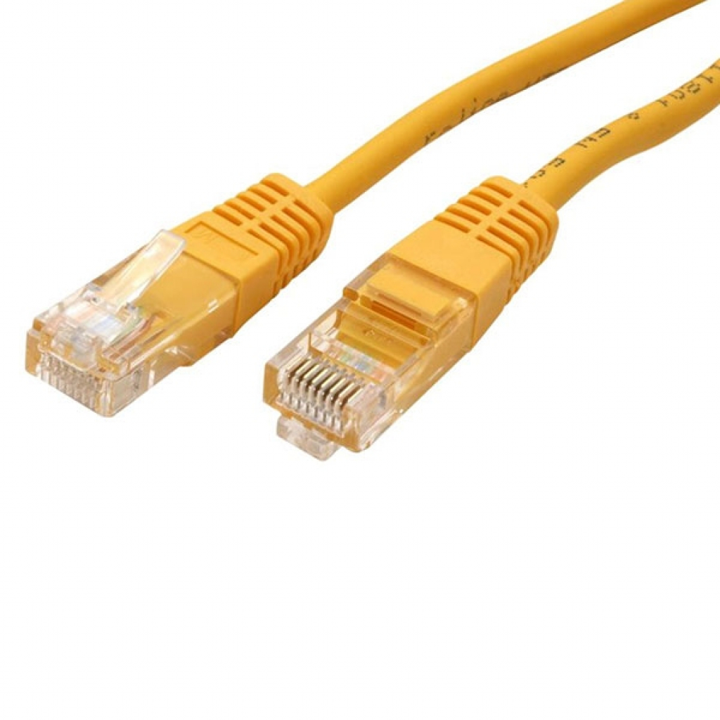 Медна пач корда Roline 21.15.0422 UTP кабел, Cat.5e, жълт цвят, 10.0 мна ниска цена с бърза доставка