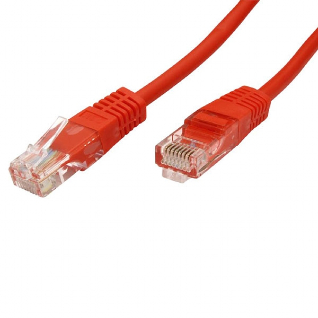 Медна пач корда Patch cable UTP Cat. 5e 10m, Red 21.15.0421на ниска цена с бърза доставка
