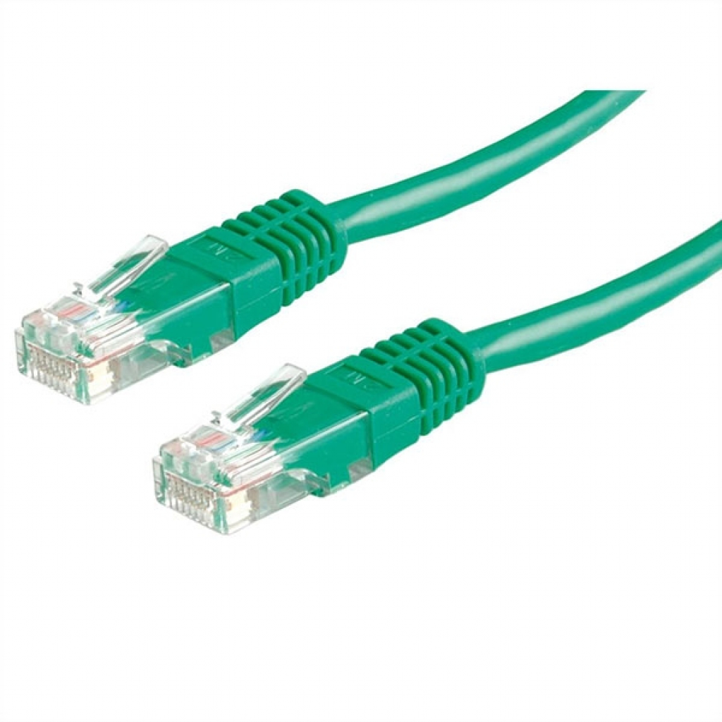 Медна пач корда Roline 21.15.0423 UTP кабел, Cat.5e, зелен цвят, 10.0 мна ниска цена с бърза доставка