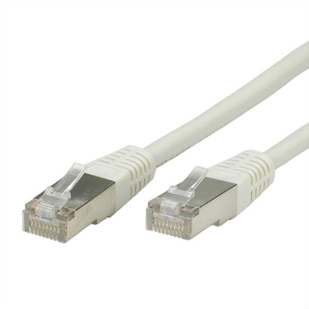Медна пач корда VALUE 21.99.0305 :: S-FTP Patch кабел Cat.5e, 5.0 м, AWG26, сив цвятна ниска цена с бърза доставка